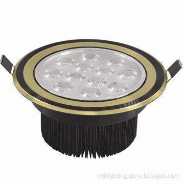 LED 12W Superior Ceiling Downlight with Black and Golden Edge